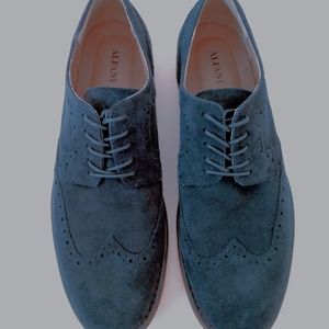 Alfani Blue Suede Oxfords Dress Shoes sz 12 M